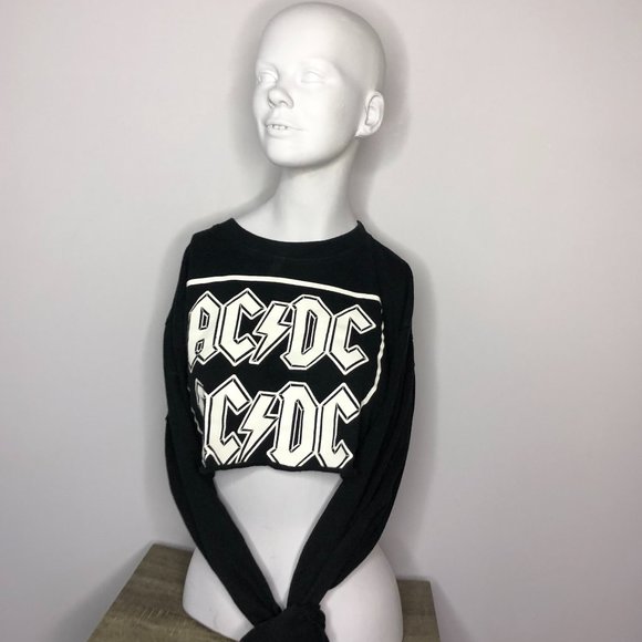 AC/DC Crop Top - Picture 1 of 3